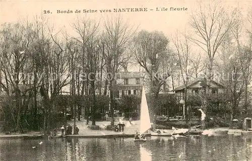 AK / Ansichtskarte Nanterre_92_Hauts de Seine Bords de Seine Lile fleurie 