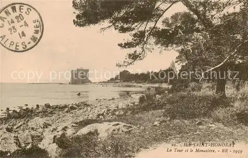 AK / Ansichtskarte Cannes_06 Ile Saint Honorat La Tour et e Monastere 
