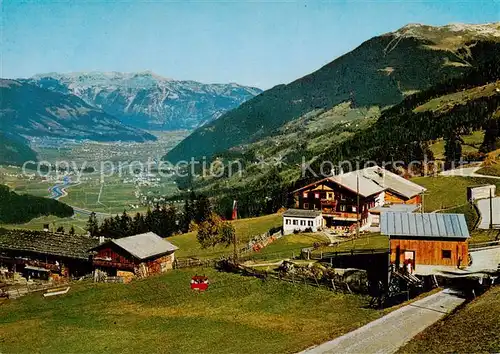 AK / Ansichtskarte Zell_Ziller_Tirol Gasthaus Grindlalm Enzian Sepp Panorama Zell_Ziller_Tirol