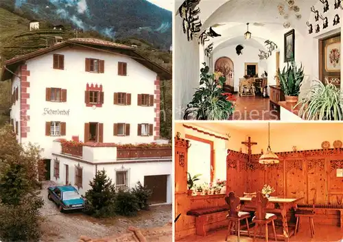 AK / Ansichtskarte Tscherms_Suedtirol_IT Schreiberhof Hotel Flur Gaststube 