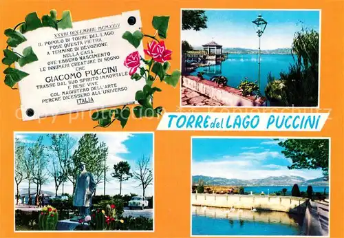 AK / Ansichtskarte Torre_del_Lago_IT Giacomo Puccini  
