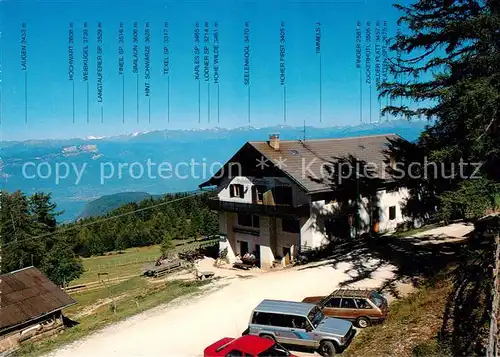 AK / Ansichtskarte Aldein_Aldino_Suedtirol_IT Gasthaus Schmieder Alm mit Ortlergruppe 