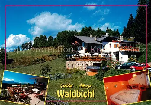 AK / Ansichtskarte Voeran_Verano_Alto_Adige_IT Gasthof Albergo Waldbichl Terrasse Zimmer 