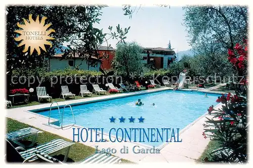 AK / Ansichtskarte Nago_Lago_di_Garda_IT Hotel Continental Pool 