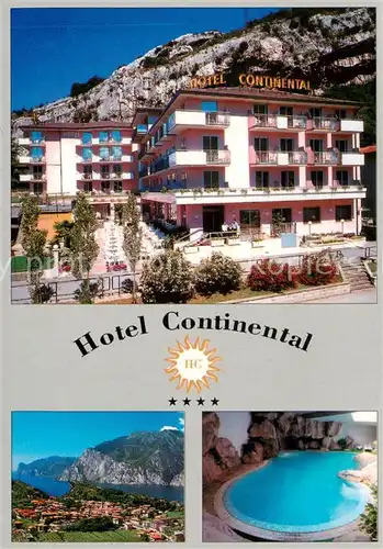 AK / Ansichtskarte Nago_Lago_di_Garda_IT Hotel Continental Panorama Pool 