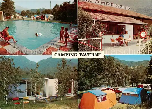 AK / Ansichtskarte Taverne_TI Camping Taverne Freibad Restaurant Zeltplatz 