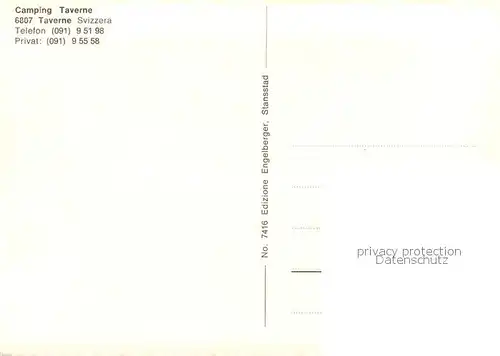 AK / Ansichtskarte Taverne_TI Camping Taverne Freibad Restaurant Zeltplatz 