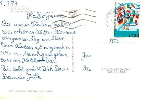 AK / Ansichtskarte Tortoreto_Lido_IT Palace Hotel 