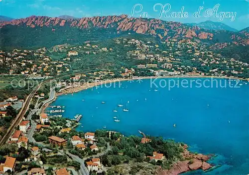 AK / Ansichtskarte Agay_Var Route de la Corniche d Or Vue aerienne de la Rade Agay_Var