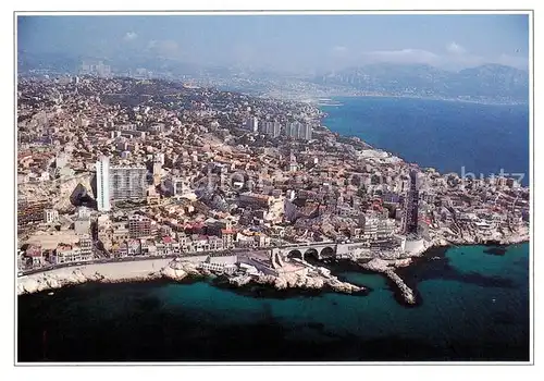AK / Ansichtskarte Marseille_13 Promenade de la Corniche Kennedy Monument aux morts de l Armee d Orient vue aerienne 
