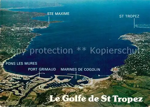 AK / Ansichtskarte Saint_Tropez_Var Vue aerienne du Golfe de Saint Tropez Saint_Tropez_Var