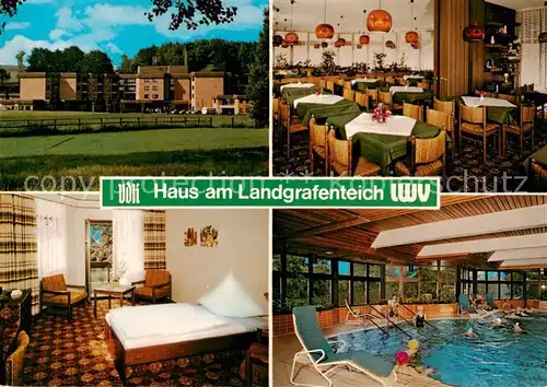 AK / Ansichtskarte Nidda Haus am Landgrafenteich Erholungsheim Hallenbad Nidda