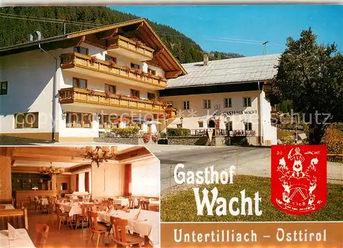 AK / Ansichtskarte Untertilliach Gasthof Wacht Restaurant Untertilliach