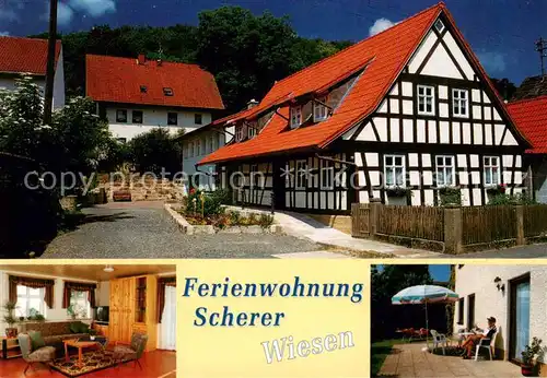 AK / Ansichtskarte Wiesen_Bad_Staffelstein Ferienwohnung Scherer Fachwerkhaus Wiesen_Bad_Staffelstein