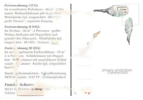 AK / Ansichtskarte Wiesen_Bad_Staffelstein Ferienwohnung Scherer Fachwerkhaus Wiesen_Bad_Staffelstein