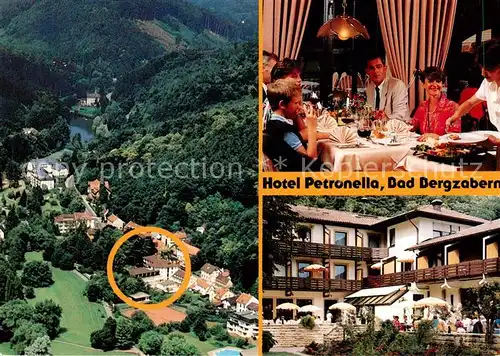 AK / Ansichtskarte Bad_Bergzabern Hotel Restaurant Petronella Luftbild Bad_Bergzabern