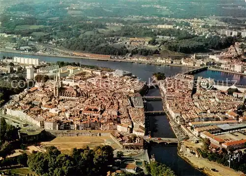 AK / Ansichtskarte Bayonne_64 La ville et le confluent de l Adour et de la Nive vue aerienne 