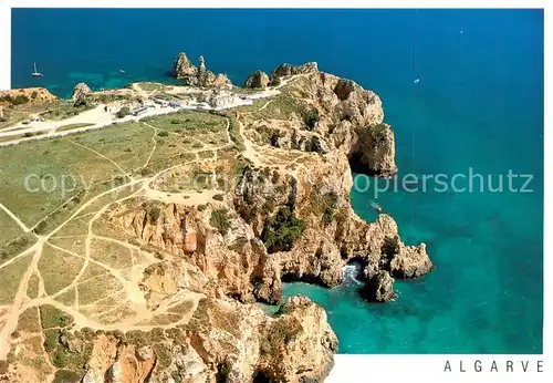 AK / Ansichtskarte Lagos_Algarve_Portugal Ponta da Piedade vista aerea 