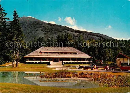 AK / Ansichtskarte Igls_Tirol Kurhaus Parkanlagen Teich Igls_Tirol