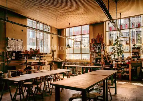 AK / Ansichtskarte Leipzig Stadtbibliothek Ausstellung augenKlickmal Die Werkstatt Leipzig