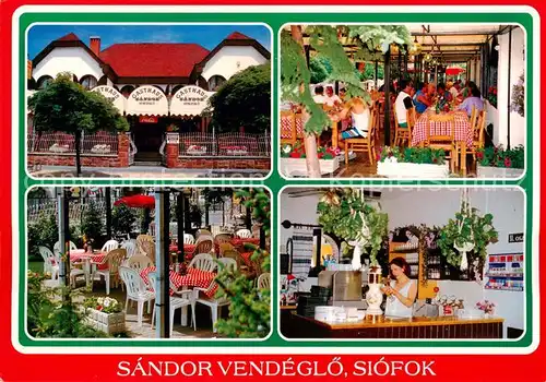 AK / Ansichtskarte Siofok Gasthaus Sandor Siofok