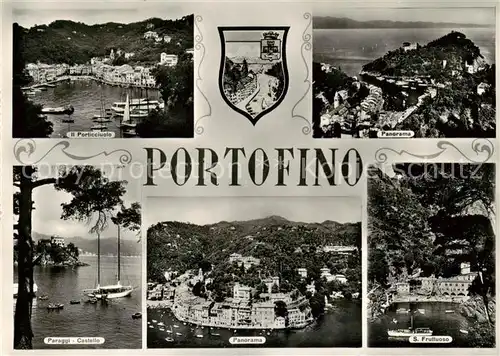 AK / Ansichtskarte Portofino_Liguria_IT Il Particciuolo Panorama Paraggi Castello S Fruttuoso 