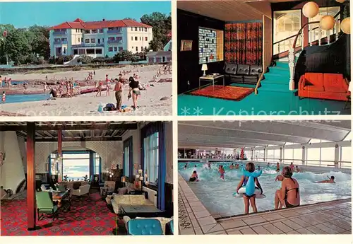 AK / Ansichtskarte Bornholm Hotel Strand Gastraum Hallenbad Bornholm