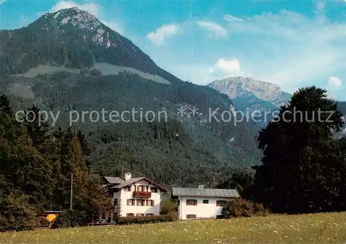 AK / Ansichtskarte Schoenau_Koenigssee Pension Warteck Schoenau Koenigssee