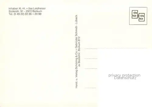 AK / Ansichtskarte Borkum_Nordseeheilbad Strandcafe Restaurant Heimliche Liebe Bar 