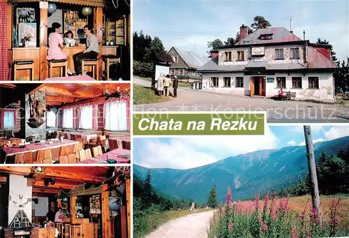 AK / Ansichtskarte Jilemnice_CZ Chata na Rezku Gastraeume Bar Panorama 