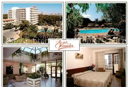 AK / Ansichtskarte Playa_de_Palma_Mallorca Hotel Oleander Pool Foyer Gaestezimmer Playa_de_Palma_Mallorca