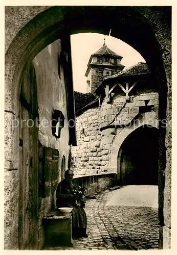 AK / Ansichtskarte Rothenburg__Tauber Spitaltor 