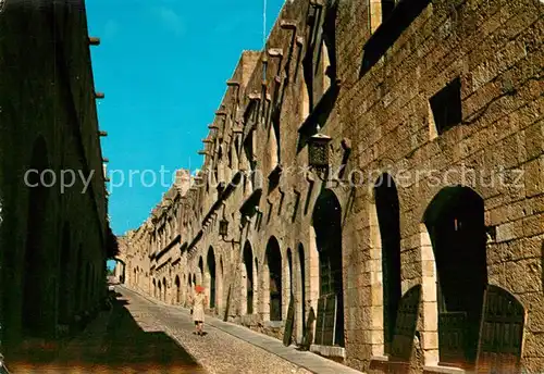 AK / Ansichtskarte Rhodos_Rhodes_aegaeis Rittergasse Rhodos_Rhodes_aegaeis