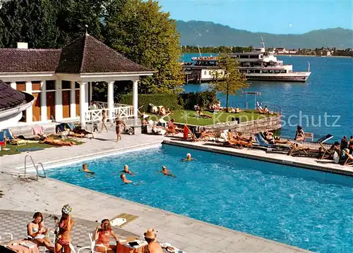 AK / Ansichtskarte Lindau_Bodensee Hotel Bad Schachen Lindau Bodensee