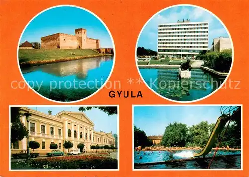 AK / Ansichtskarte Gyula_HU Festung Hotel Palst Schwimmbad 