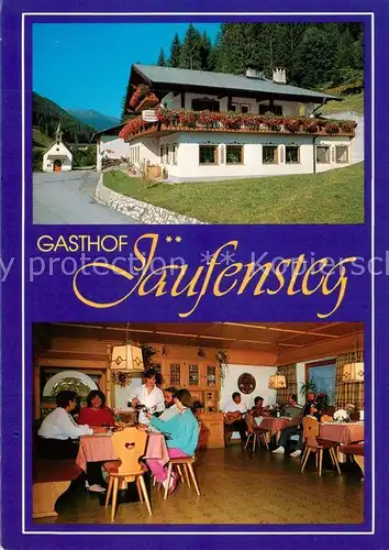 AK / Ansichtskarte Suedtirol Gasthof Jaufensteg Gastraum Suedtirol