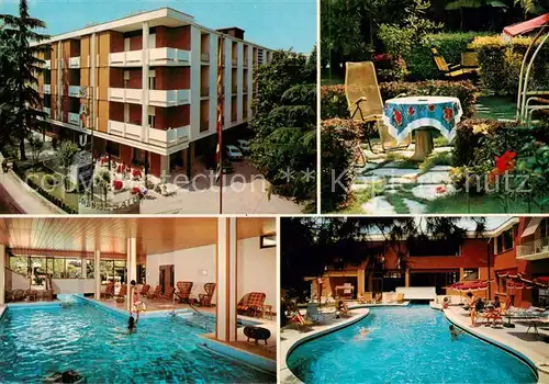 AK / Ansichtskarte Abano_Terme Hotel Terme Salus Hallen und Freibad Garten Abano Terme