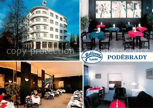 AK / Ansichtskarte Podebrady_Bad_Podiebrad_CZ Hotel Bellevue Tlapak Gastraeume 