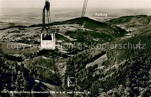 AK / Ansichtskarte Seilbahn Schauinsland Schwarzwald  Seilbahn