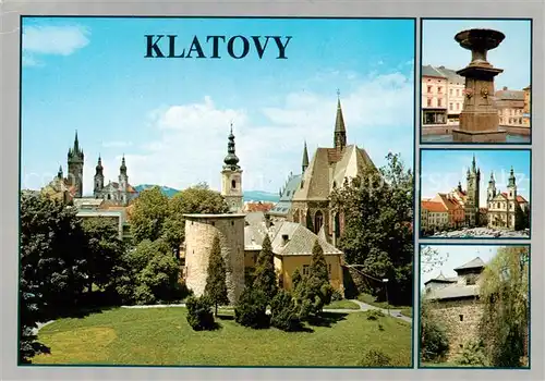 AK / Ansichtskarte Klatovy_Klattau_CZ Stadtmotive Historische Stadt Brunnen Zentrum 