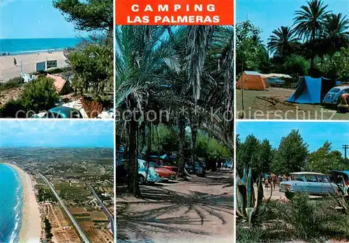 AK / Ansichtskarte Tarragona_ES Camping las Palmeras Playa vista aerea 