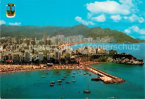 AK / Ansichtskarte Benidorm_ES Vista aerea desde el puerto 