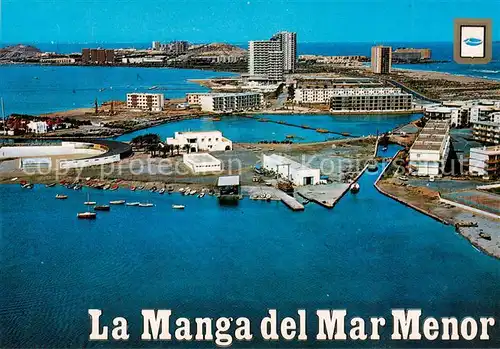 AK / Ansichtskarte La_Manga_del_Mar_Menor_ES Club Nautico y La Gola vista aerea 