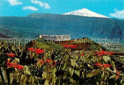 AK / Ansichtskarte Puerto_de_la_Cruz Hotel Las Aguilas con Teide Vulkan Puerto_de_la_Cruz