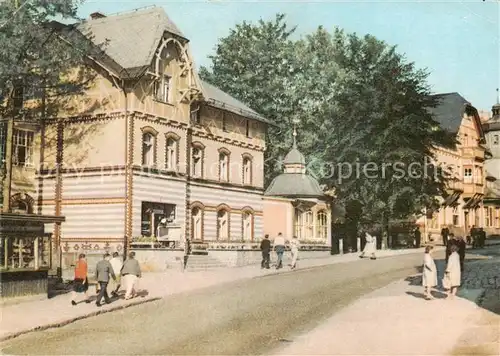 AK / Ansichtskarte Szklarska_Poreba_PL Ulica Jednosci Narodu Klub Kawiarnia FWP 