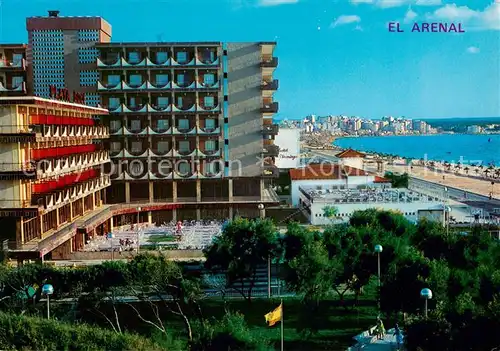 AK / Ansichtskarte El_Arenal_Mallorca_ES Hotels am Strand 