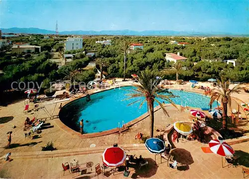 AK / Ansichtskarte Playa_de_Palma_Mallorca Hotel Cristina Palma Piscina Playa_de_Palma_Mallorca