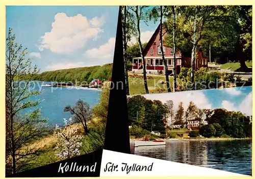 AK / Ansichtskarte Kollund_Denmark Ferienhaus am Wasser 