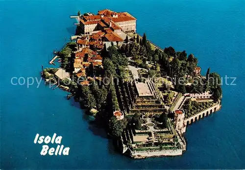 AK / Ansichtskarte Isola Bella_Lago_Maggiore_IT Fliegeraufnahme 