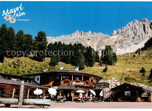 AK / Ansichtskarte Obereggen_Suedtirol_IT Mayrl Alm Restaurant Jausenstation Ski Center Latemar Dolomiten 